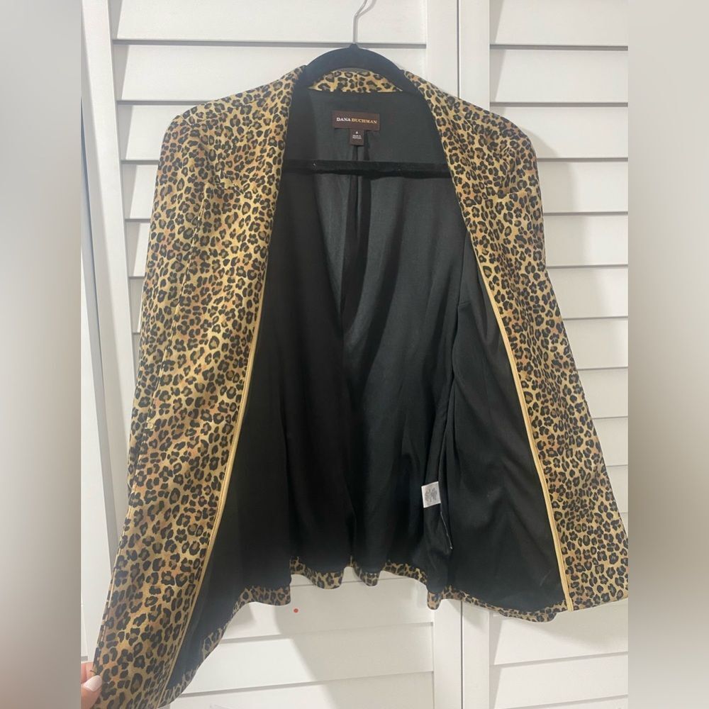 Leopard Print Blazer - image 8